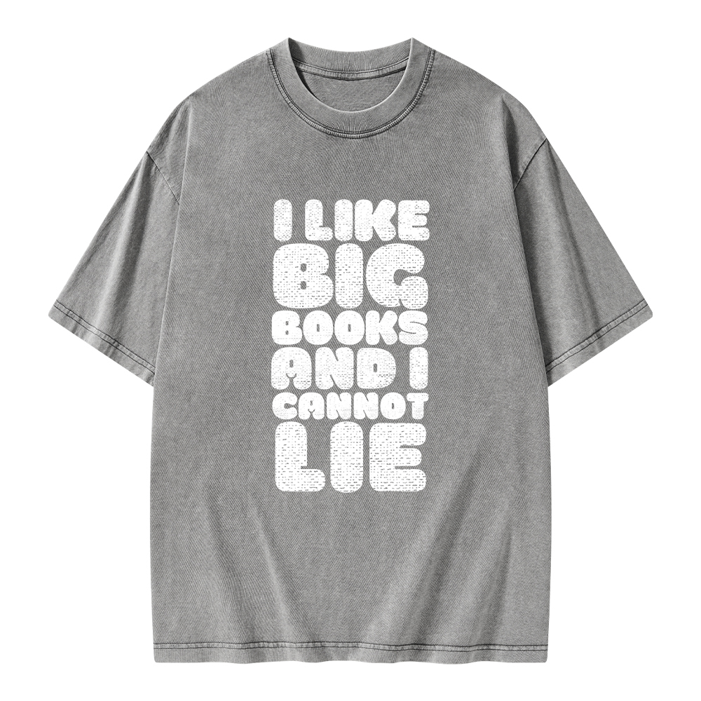 Pagewings I Like Big Books And I Cannot Lie Unisex Washed T-shirt