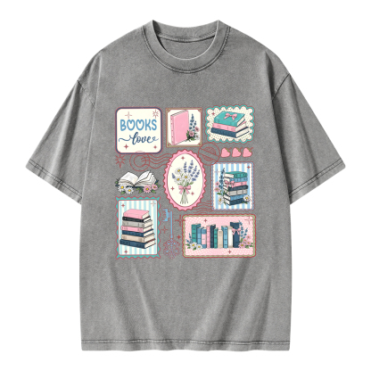 Pagewings Book Lover Book Club Unisex Washed T-shirt