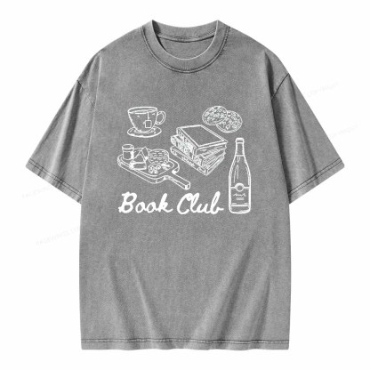 Pagewings Book Club Shirt Unisex Washed T-shirt