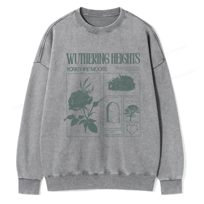 Pagewings Literary Quote Unisex Washed Sweatshirt