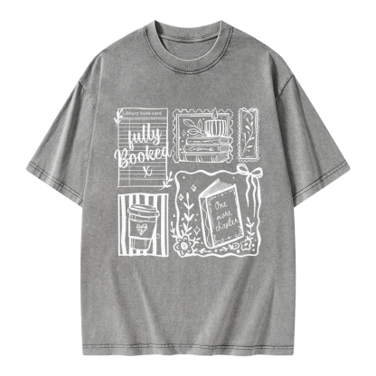 Pagewings Just one more chapter Unisex Washed T-shirt