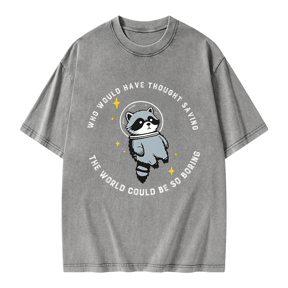 Pagewings Saving The World Could Be So Boring Unisex Washed T-shirt
