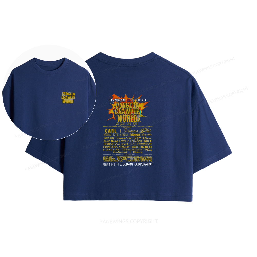 Pagewings Fuel Your Imagination With Sci-Fi World Tour Women Crop Tops