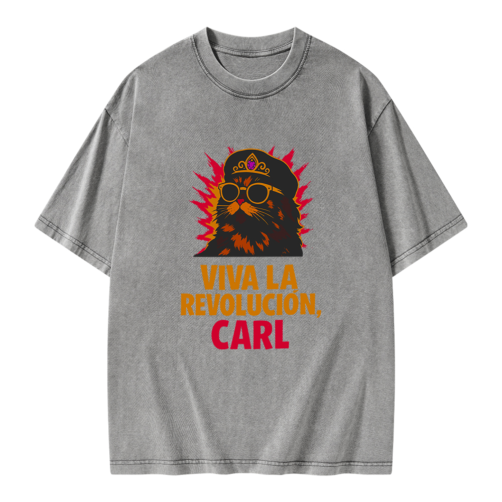 Pagewings Viva La Revolucion Unisex Washed T-shirt