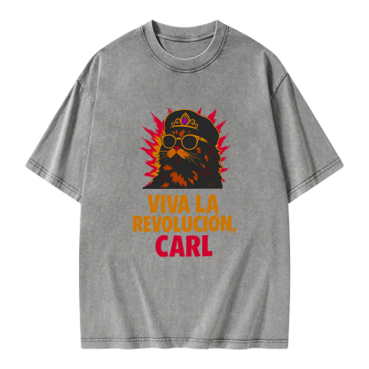 Pagewings Viva La Revolucion Unisex Washed T-shirt