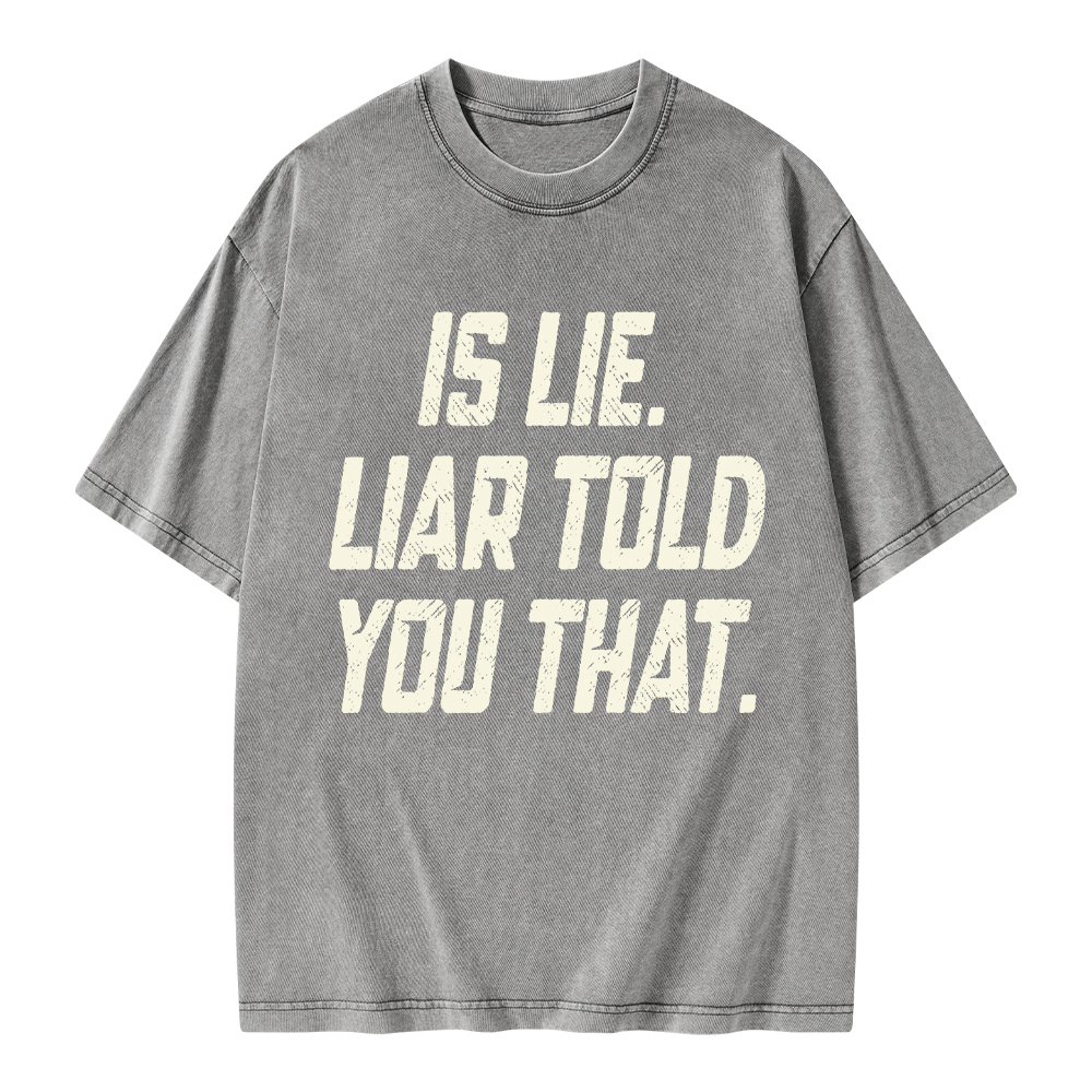 Pagewings Is Lie Liar Told You That Unisex Washed T-shirt