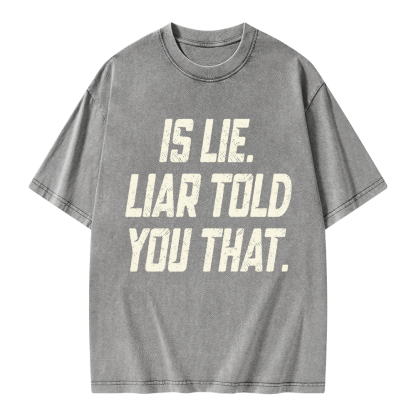 Pagewings Is Lie Liar Told You That Unisex Washed T-shirt
