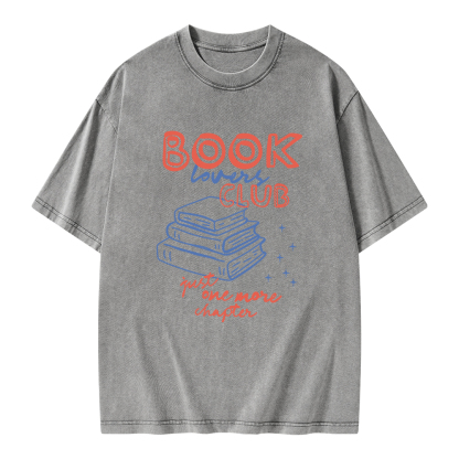 Pagewings Book Lovers Club Unisex Washed T-shirt