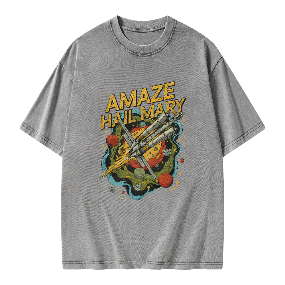 Pagewings Amaze Hail Mary Amaze Unisex Washed T-shirt