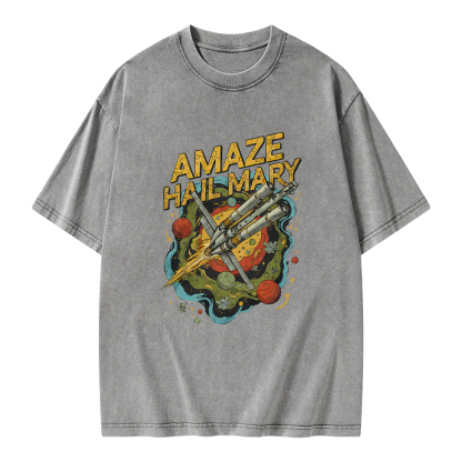 Pagewings Amaze Hail Mary Amaze Unisex Washed T-shirt