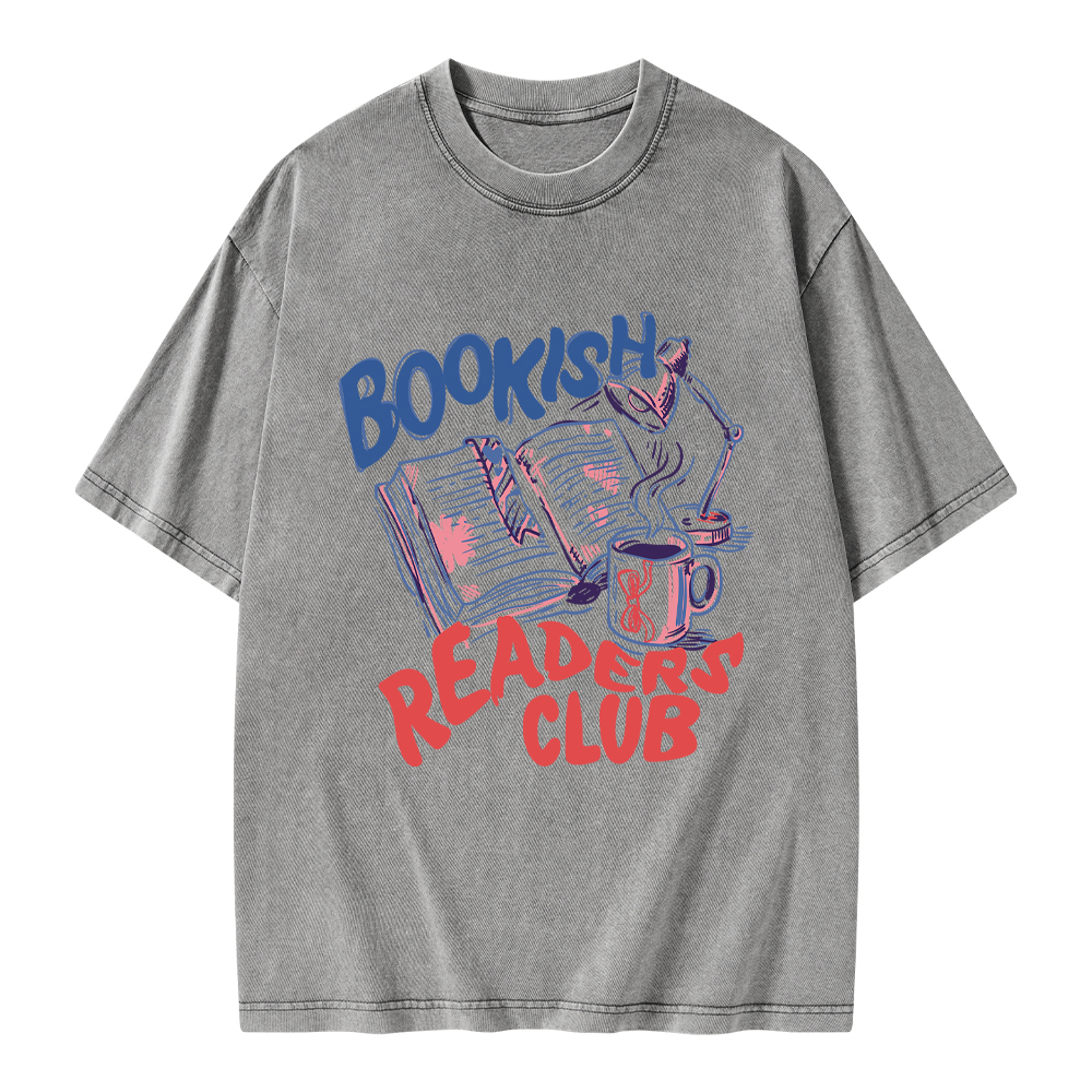 Pagewings Bookish Readers Club Unisex Washed T-shirt