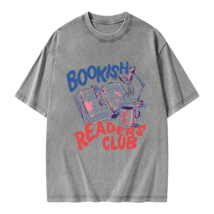 Pagewings Bookish Readers Club Unisex Washed T-shirt