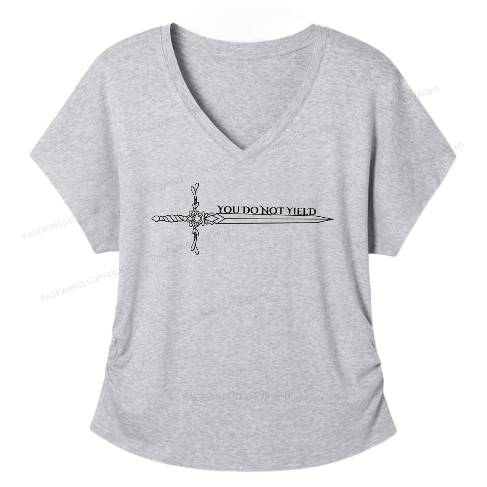 Pagewings You Do Not Yield Women's Modal V-neck T-shirt  