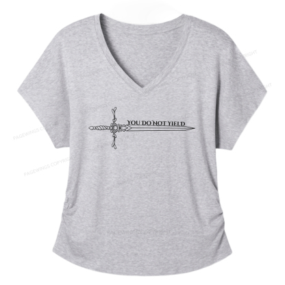 Pagewings You Do Not Yield Women's Modal V-neck T-shirt  