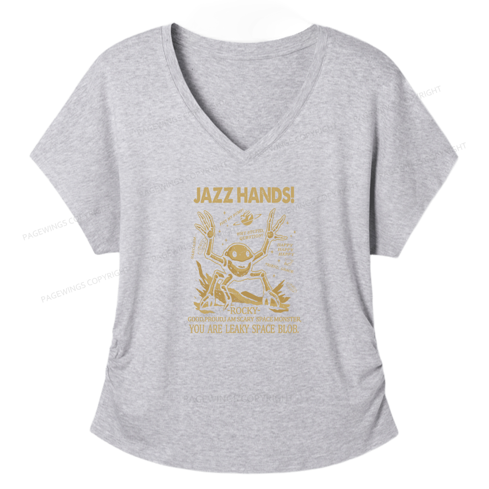 Pagewings You Sleep I Watch Women's Modal V-neck T-shirt  