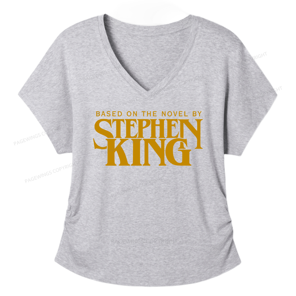 Pagewings Based On A Novel By Horror Writer Women's Modal V-neck T-shirt  