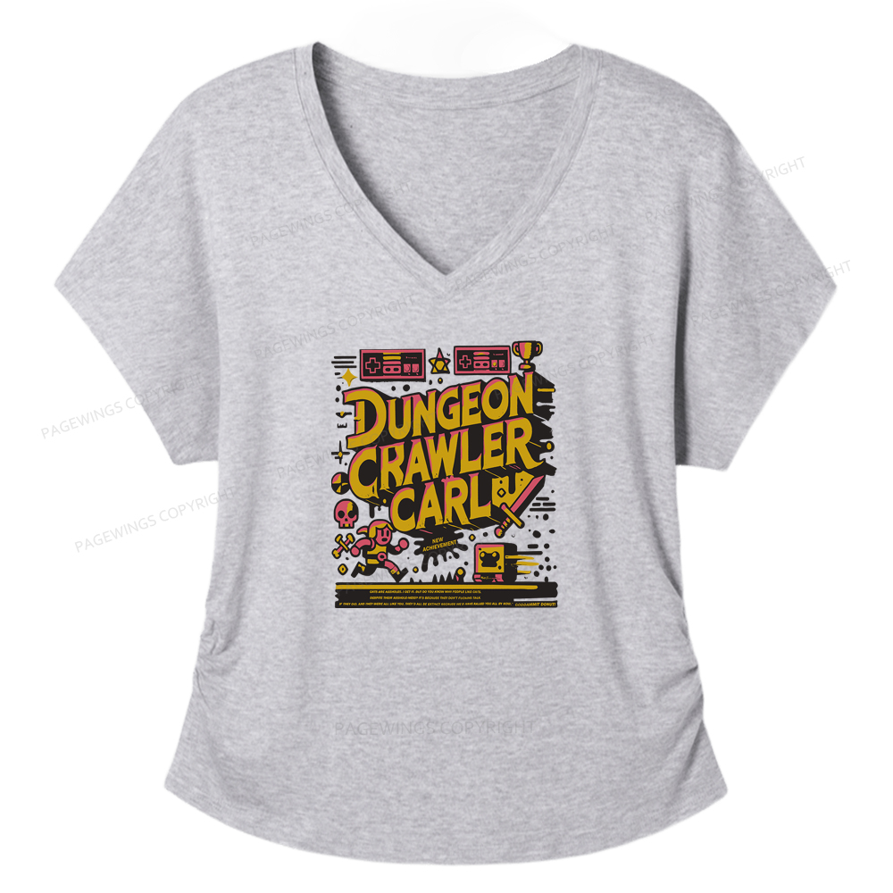 Pagewings Book New Achievement Soft Women's Modal V-neck T-shirt