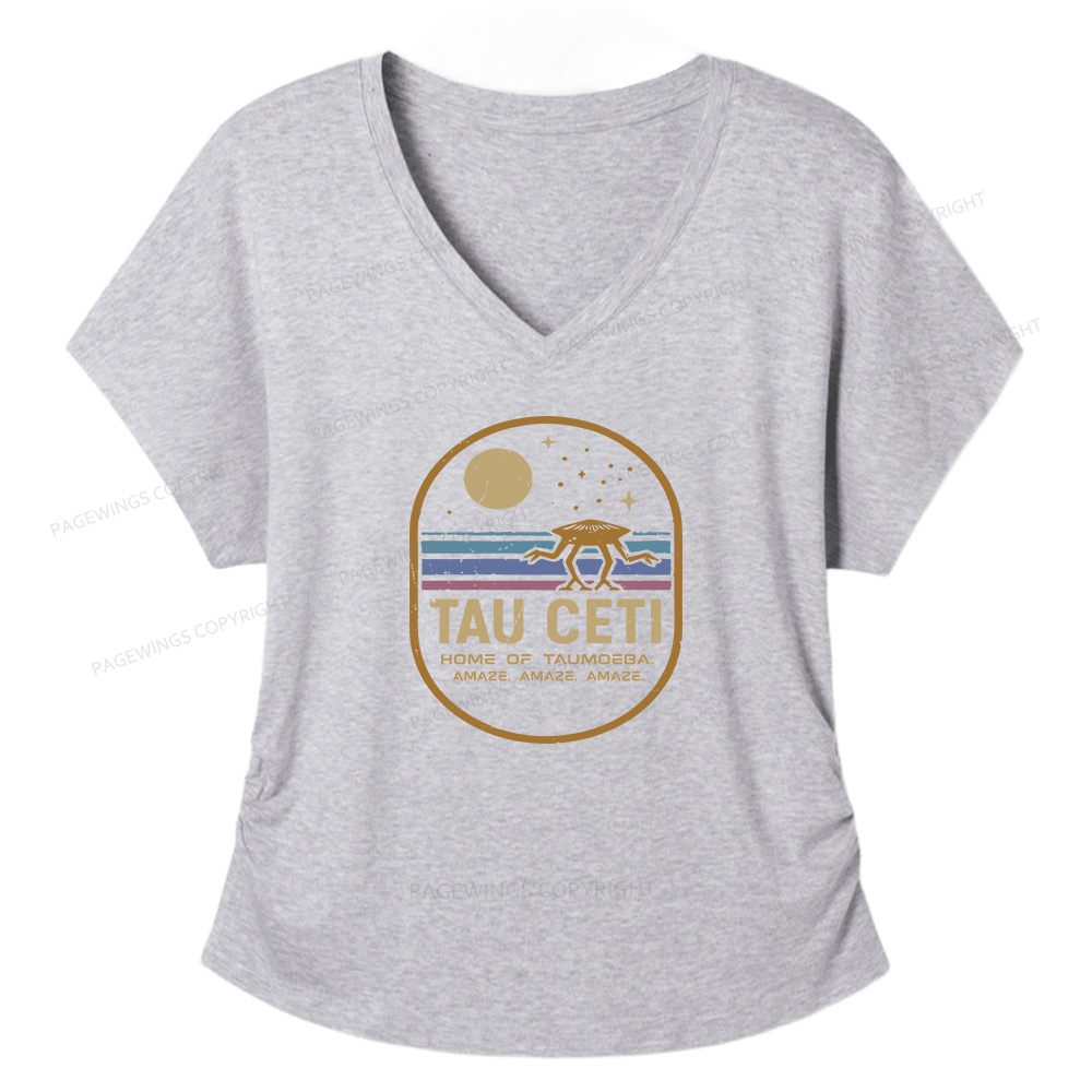 Pagewings Amaze Women's Modal V-neck T-shirt  