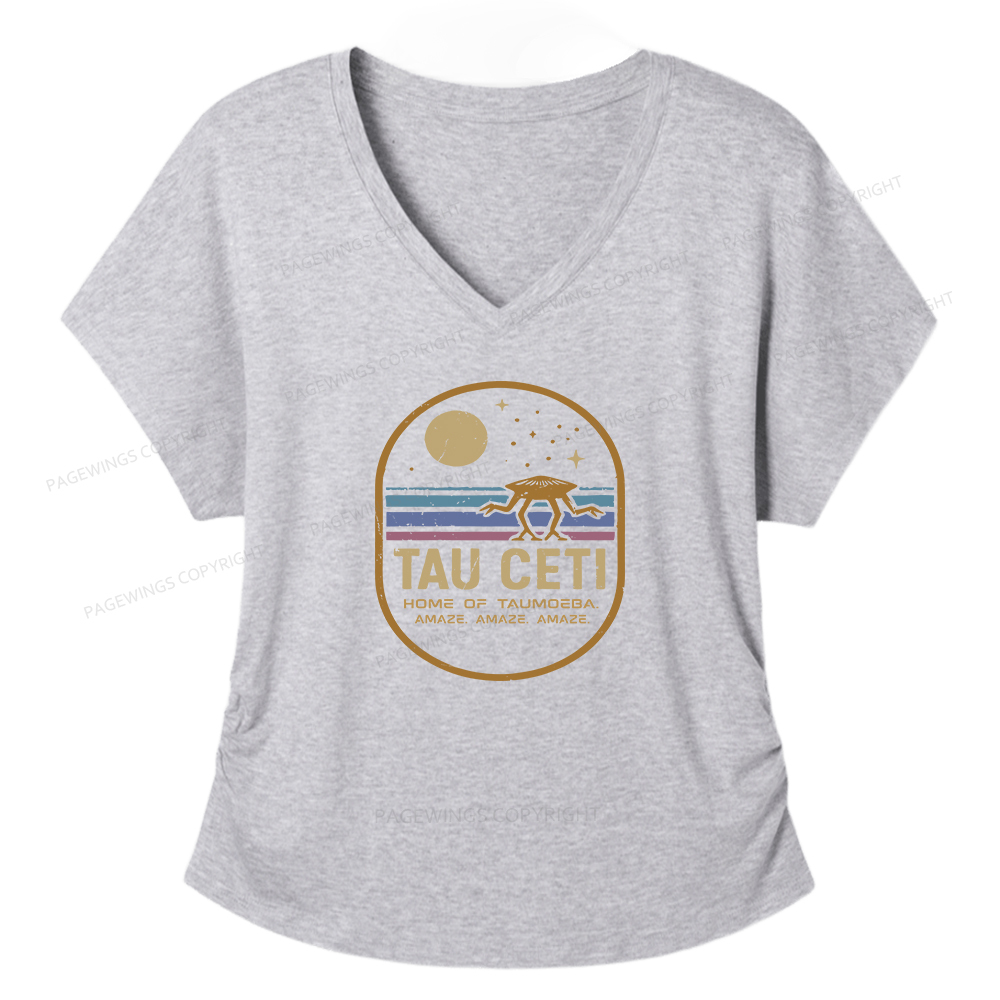 Pagewings Amaze Women's Modal V-neck T-shirt  