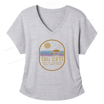 Pagewings Amaze Women's Modal V-neck T-shirt  