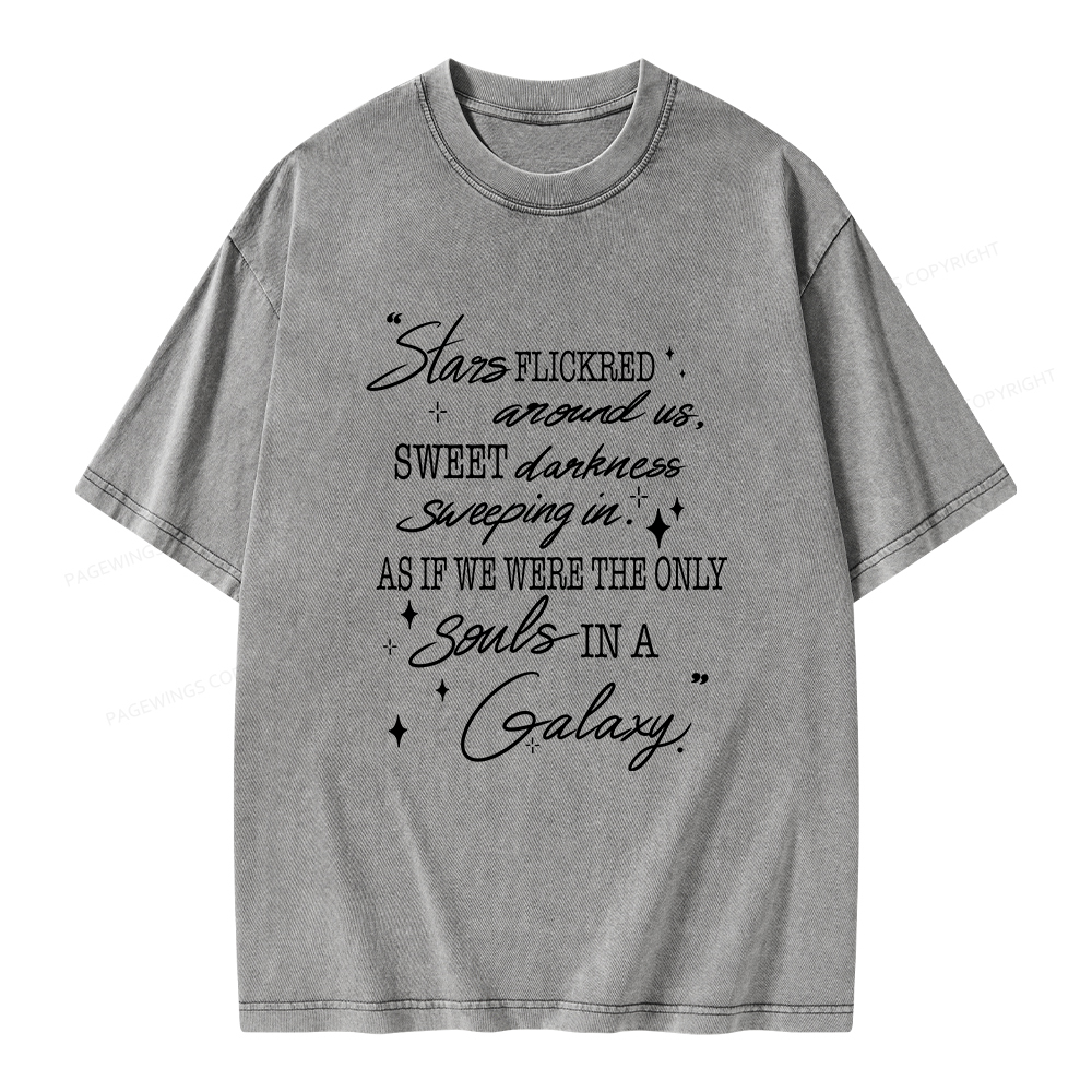Pagewings Slares Flickred Around Us Unisex Washed T-shirt