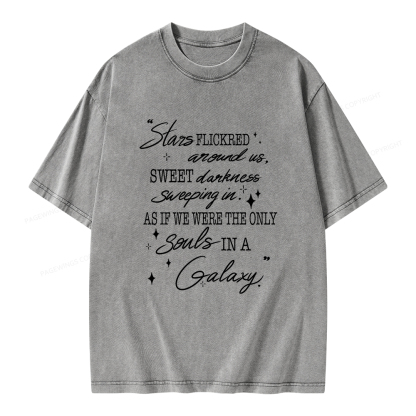 Pagewings Slares Flickred Around Us Unisex Washed T-shirt