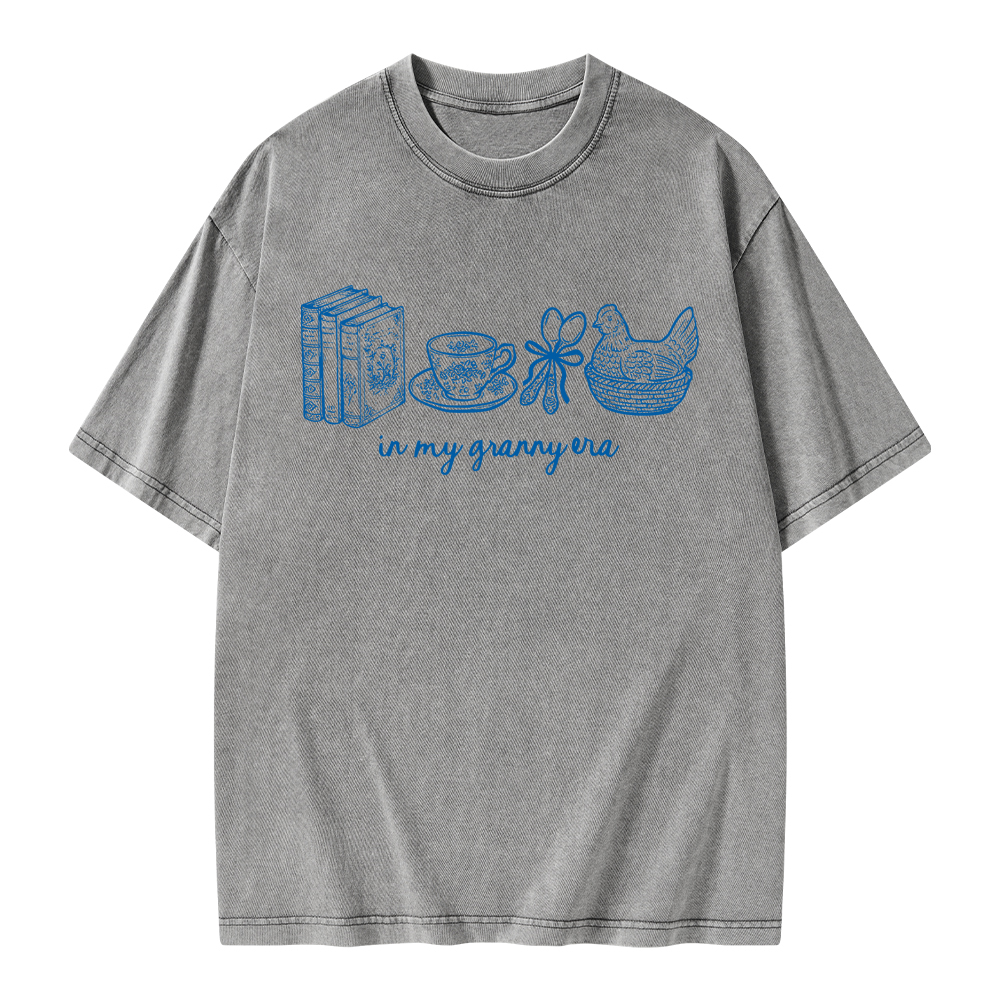 Pagewings In My Granny Era Unisex Washed T-shirt