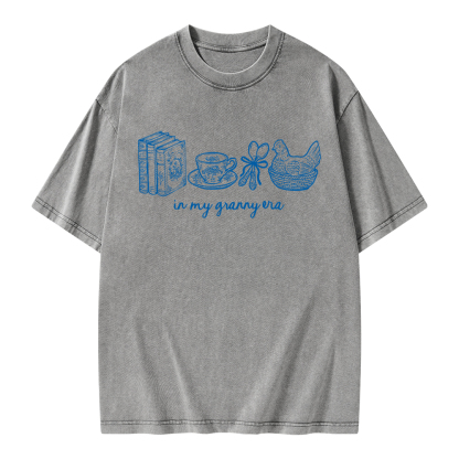 Pagewings In My Granny Era Unisex Washed T-shirt