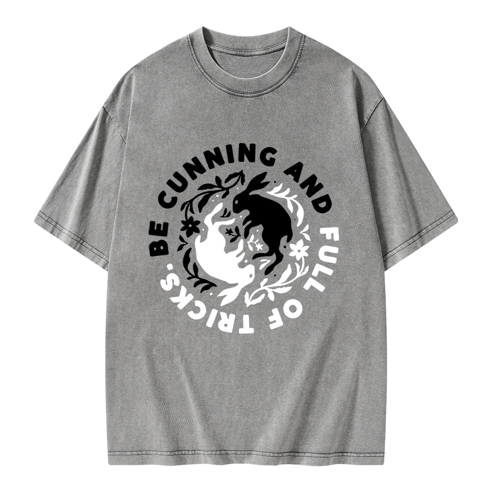 Pagewings Be Cunning And Full Of Tricks Unisex Washed T-shirt