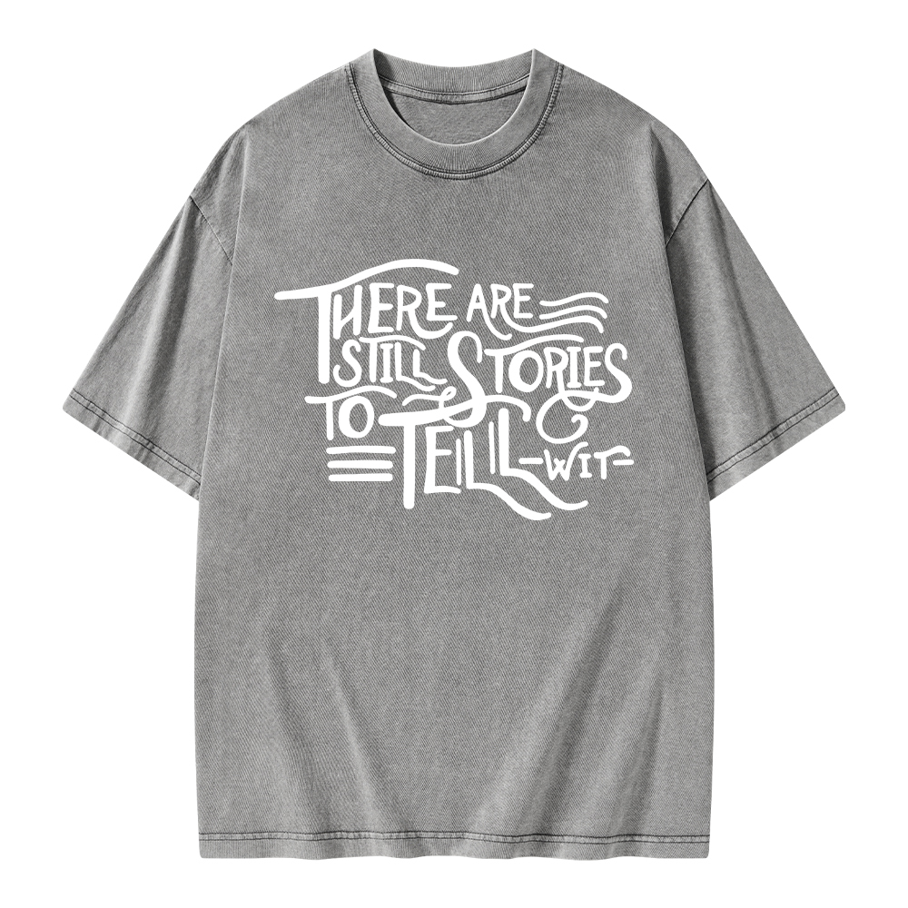 Pagewings There Are Still Stories To Tell Unisex Washed T-shirt