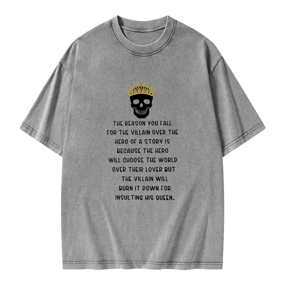 Pagewings Villain Unisex Washed T-shirt