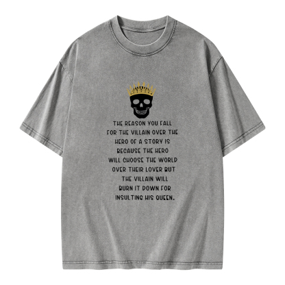 Pagewings Villain Unisex Washed T-shirt