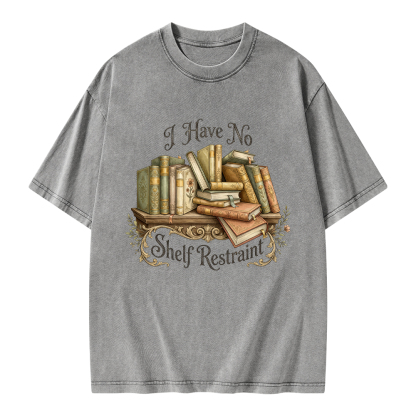 Pagewings I Have No Shelf Restraint Unisex Washed T-shirt