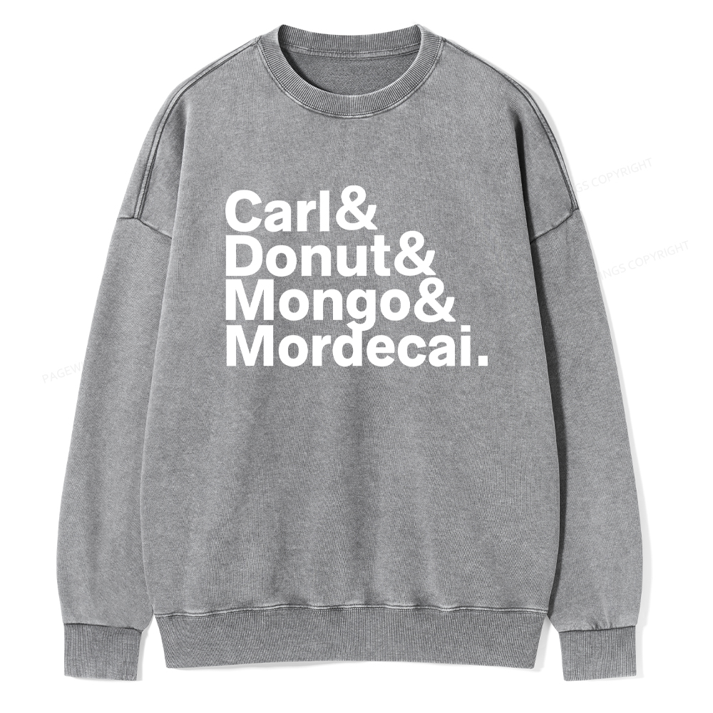 Pagewings Sci-Fi Book Lover Unisex Washed Sweatshirt