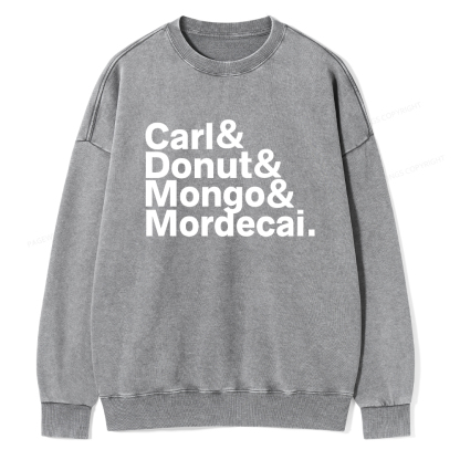 Pagewings Sci-Fi Book Lover Unisex Washed Sweatshirt