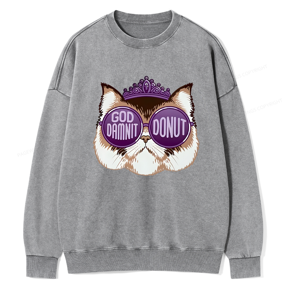 Pagewings Sci-Fi Book Lover Unisex Washed Sweatshirt