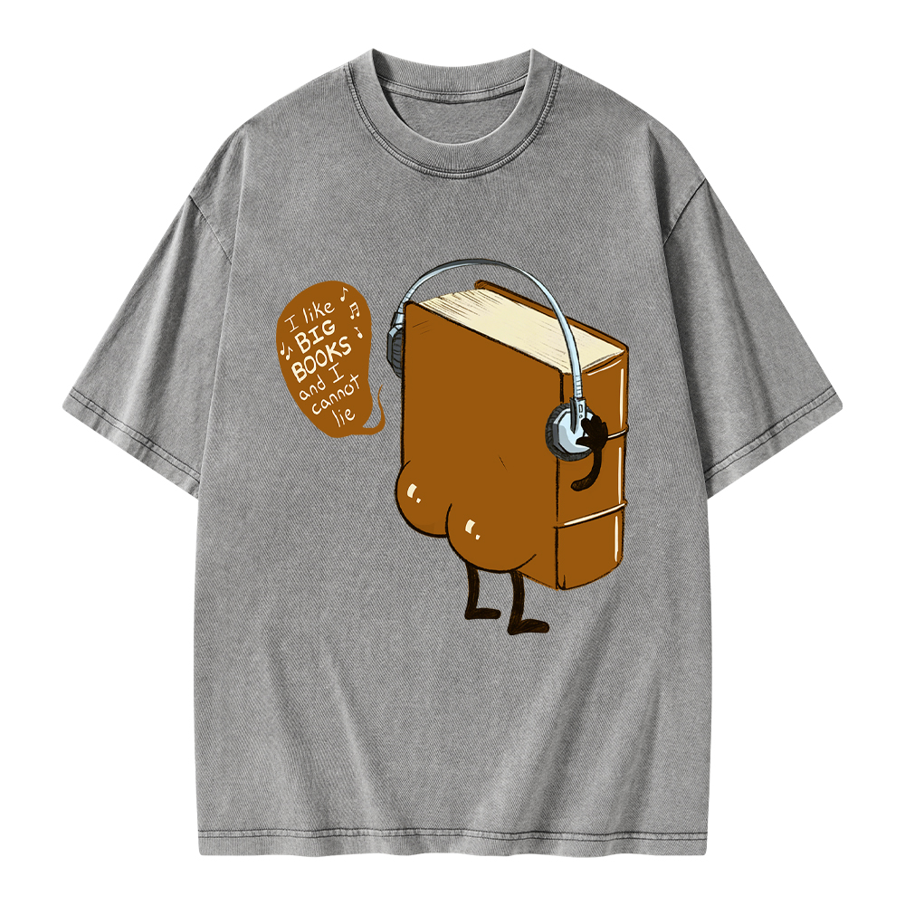 Pagewings Big Books Unisex Washed T-shirt