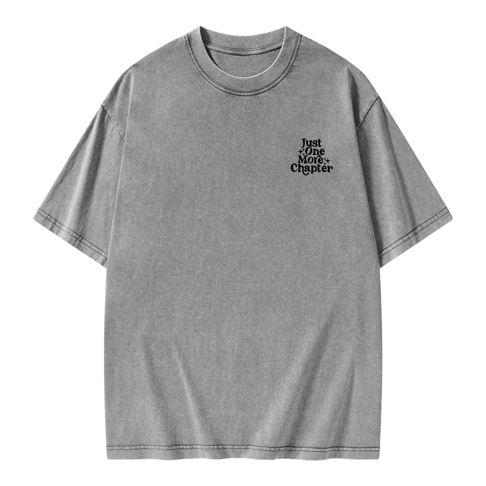 Pagewings Just One More Chapter Unisex Washed T-shirt