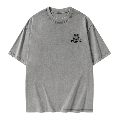 Pagewings Just One More Chapter Unisex Washed T-shirt