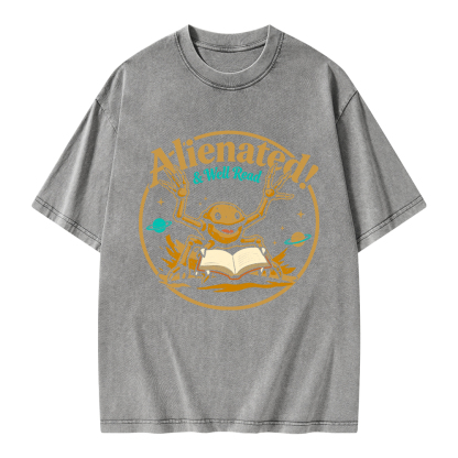 Pagewings Alienated Well Read Unisex Washed T-shirt