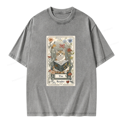 Pagewings The Reader Unisex Washed T-shirt