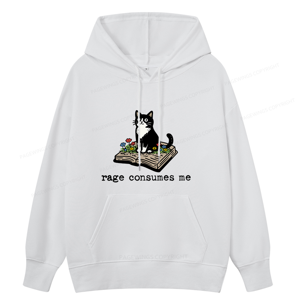 Pagewings Rage Consumes Me Unisex Classic Hoodie