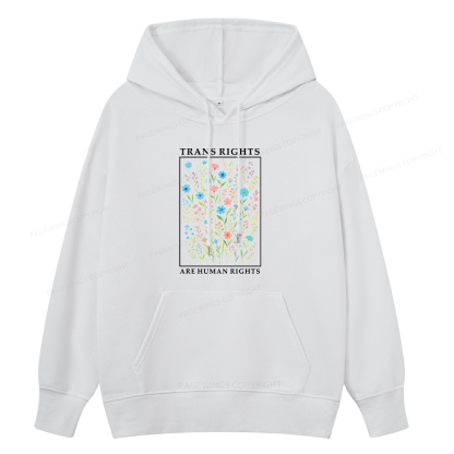 Pagewings Trans Rights Are Human Rights Unisex Classic Hoodie