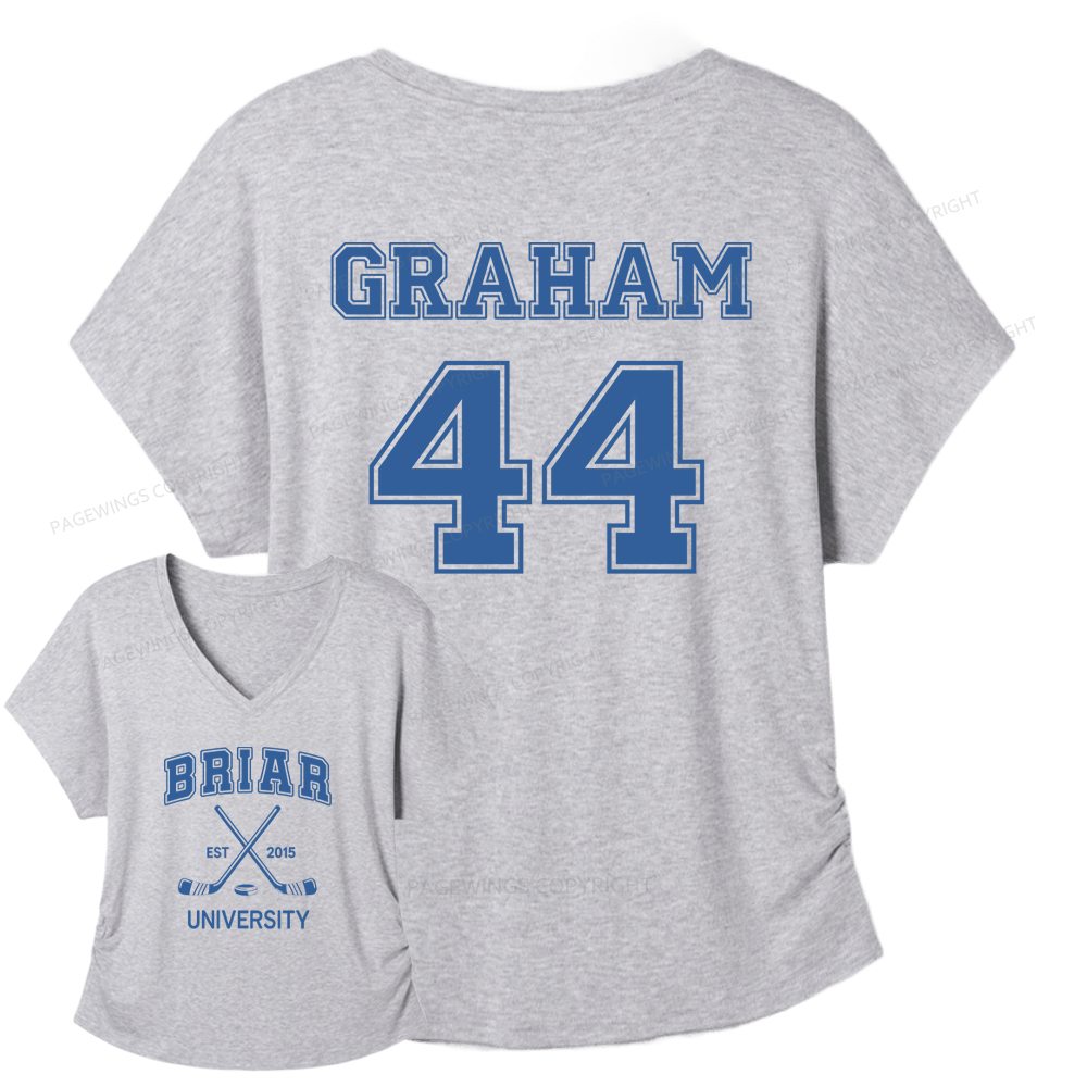 Pagewings Hockey Romance Soft Women's Modal V-neck T-shirt