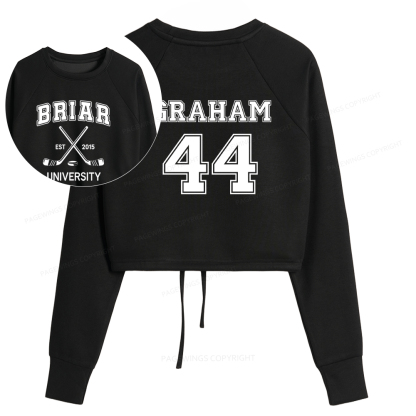 Pagewings Hockey Romance Cropped Sweatshirt 