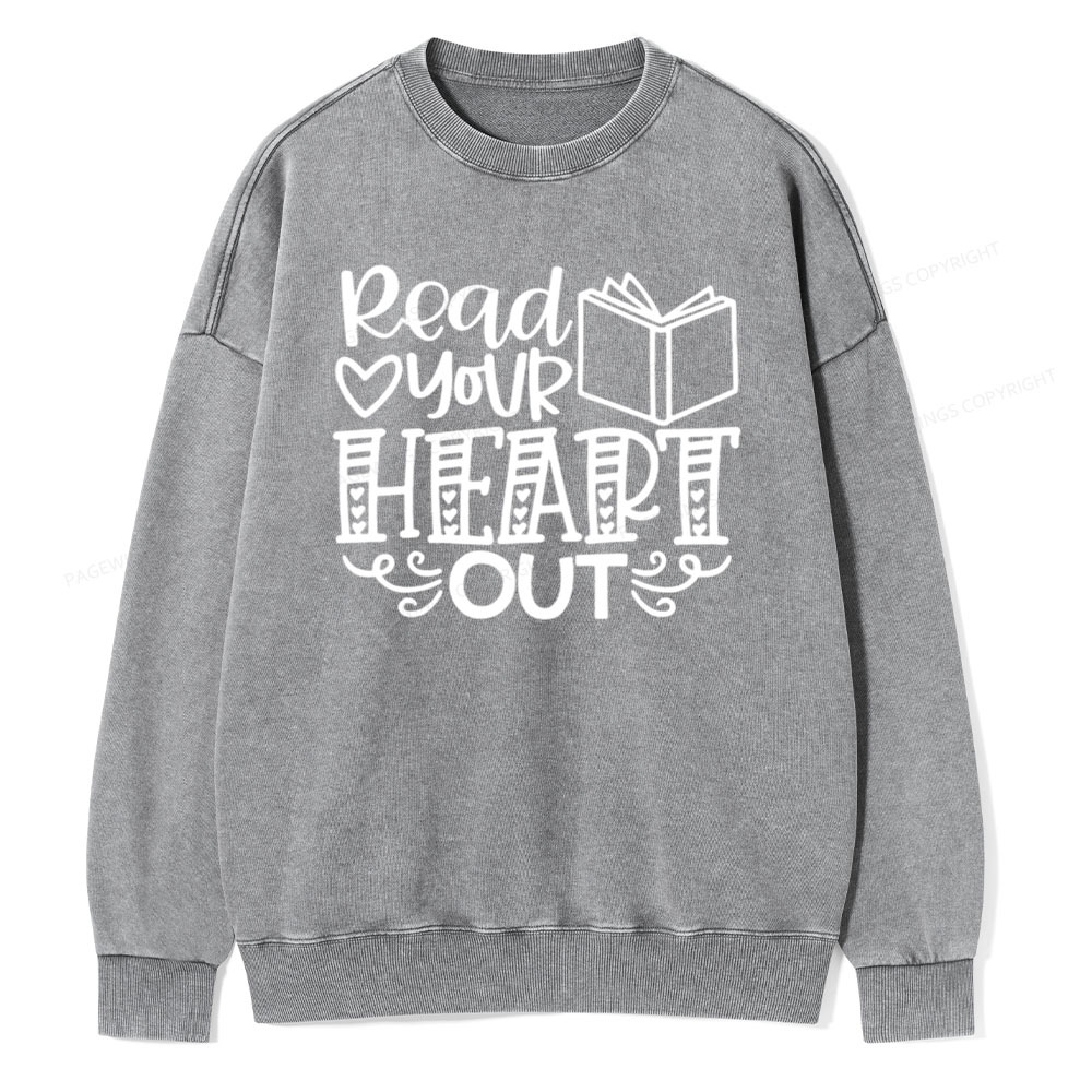 Pagewings Librarian Valentine's Shirt,Read Across Americ Unisex Washed Sweatshirt