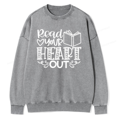 Pagewings Librarian Valentine's Shirt,Read Across Americ Unisex Washed Sweatshirt