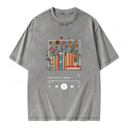 Pagewings Just One More Chapter Unisex Washed T-shirt