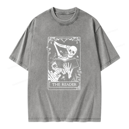 Pagewings The Reader Unisex Washed T-shirt
