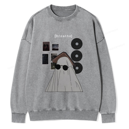 Pagewings Books Music And Life Photos Define Me Unisex Washed Sweatshirt